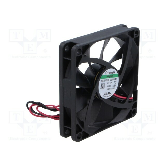 SUNON Fan: DC; 70x70x15mm; axial; 12VDC
