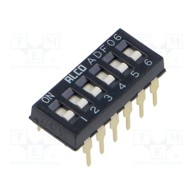 TE CONNECTIVITY Switch: DIP-SWITCH; Poles number: