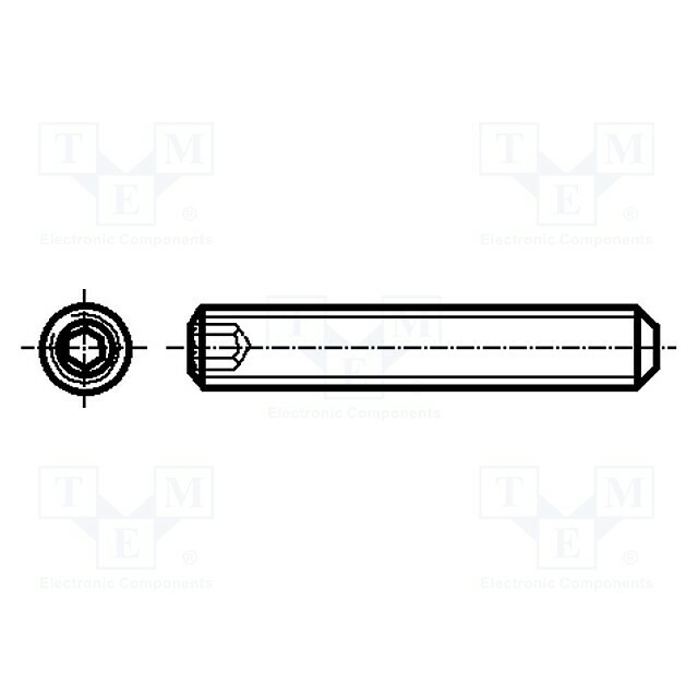 BOSSARD Screw; M3; M3x14; 0.5