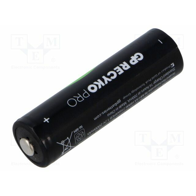 Re-battery: Ni-MH; AA; 2000mAh; 1.2V