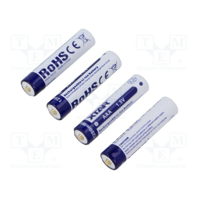Re-battery: Li-Ion; 10440,AAA,R3; 750mAh
