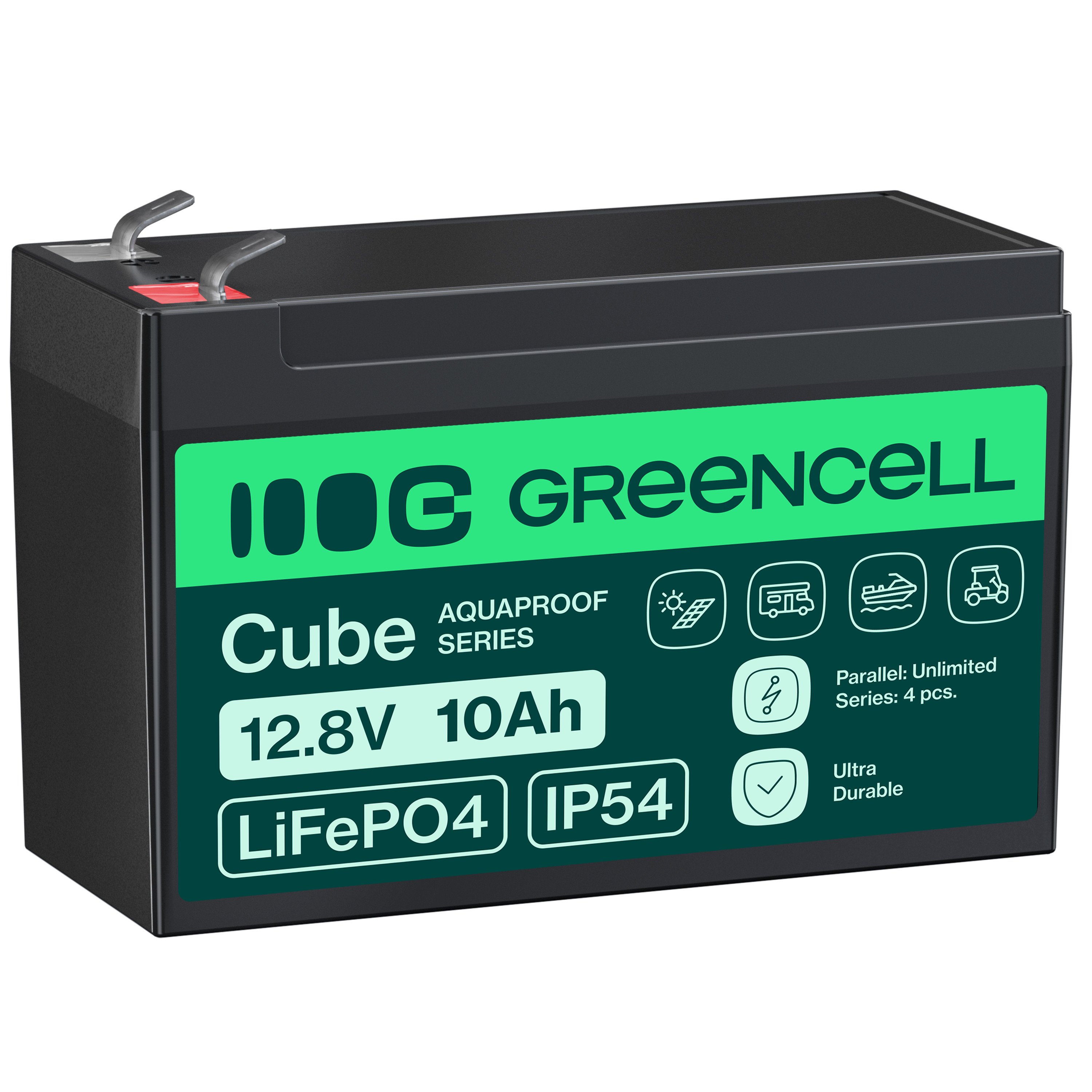 GREEN CELL Accumulator CUBE LiFePO4 10Ah