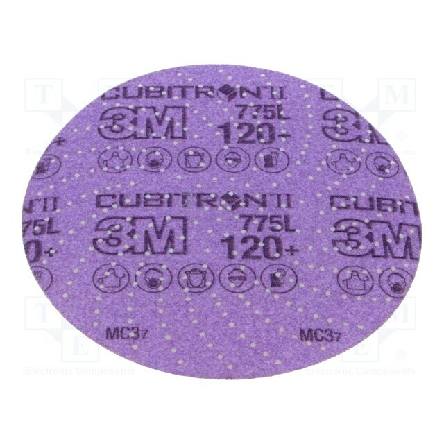 Sanding plate; 150mm; Granularity: 120; with