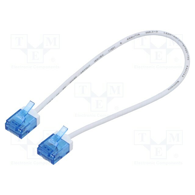 Patch cord; U/UTP; Cat 6a; RJ45