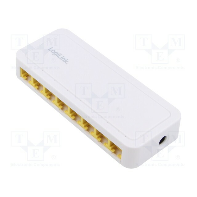 LOGILINK Switch Ethernet; DC socket,RJ45