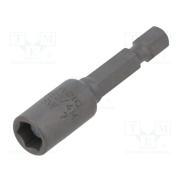 Screwdriver bit; 6-angles socket; 1/4"; HEX
