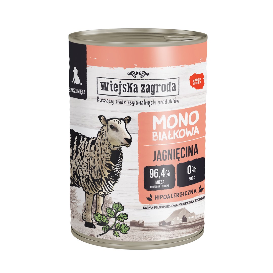 WIEJSKA ZAGRODA Puppy Monoprotein Lamb -
