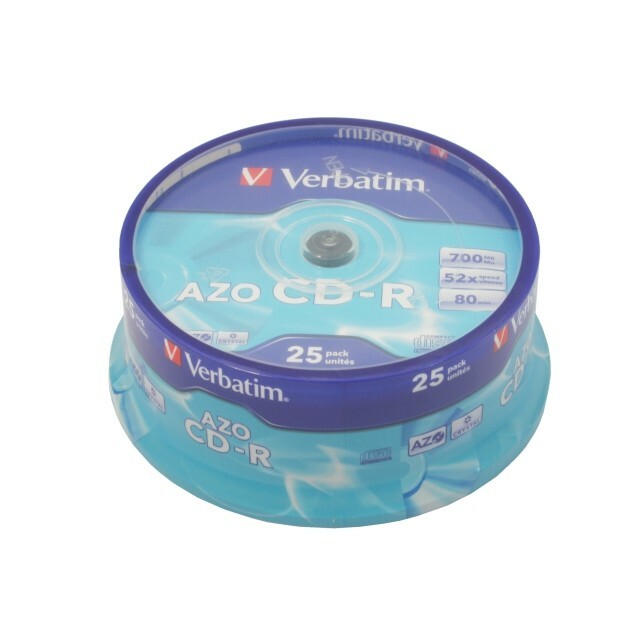 VERBATIM CD-R 52x 700MB 25P CB