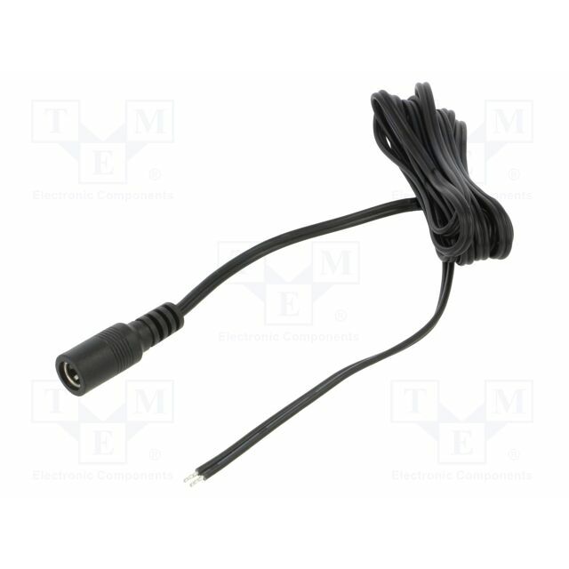 Cable; 2x0.5mm2; DC 5,5/2