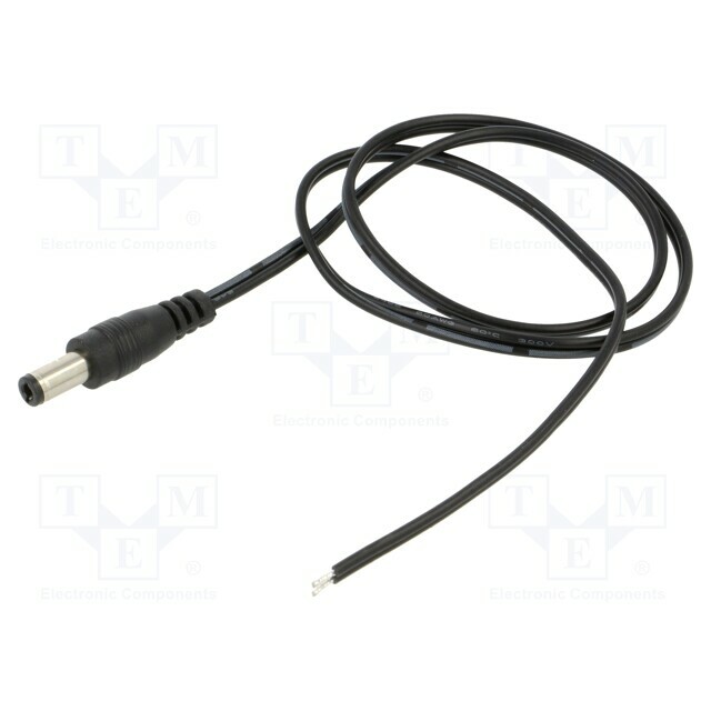 Cable; 2x0.5mm2; DC 5,5/2