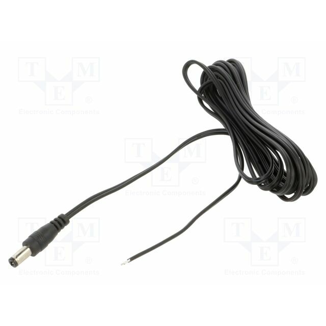 Cable; 2x0.5mm2; DC 5,5/2