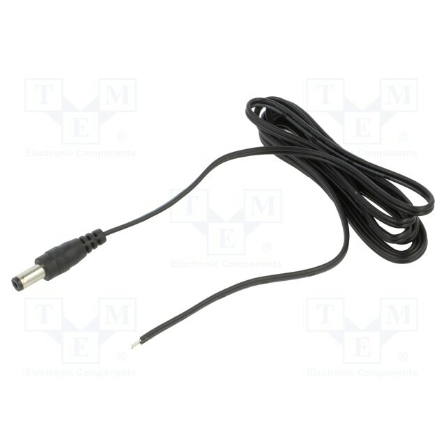 Cable; 2x0.5mm2; DC 5,5/2