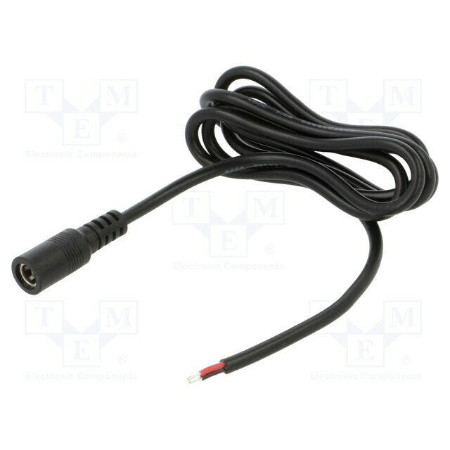 Cable; 2x0.5mm2; DC 5,5/2