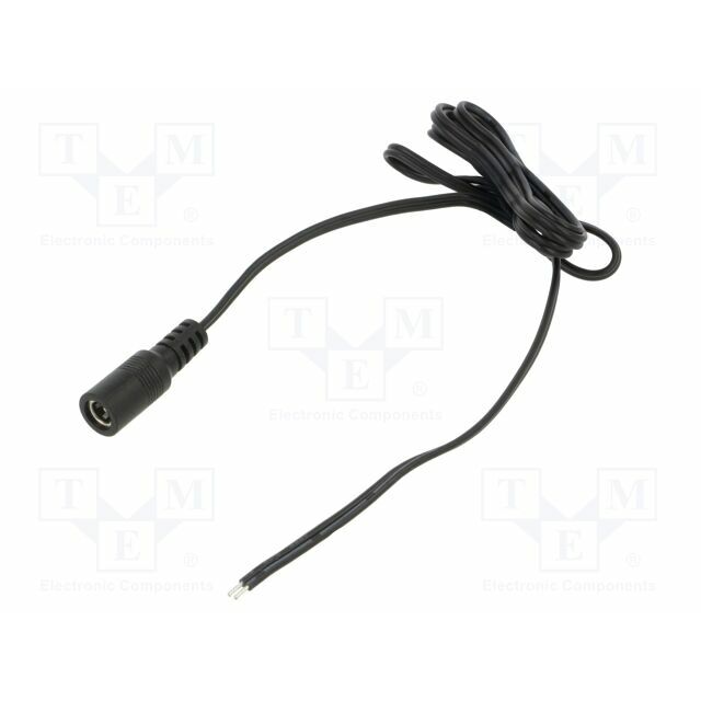 Cable; 2x0.5mm2; DC 5,5/2