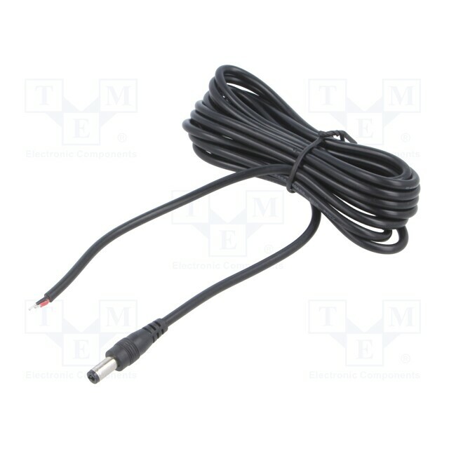 Cable; 2x0.5mm2; DC 5,5/2