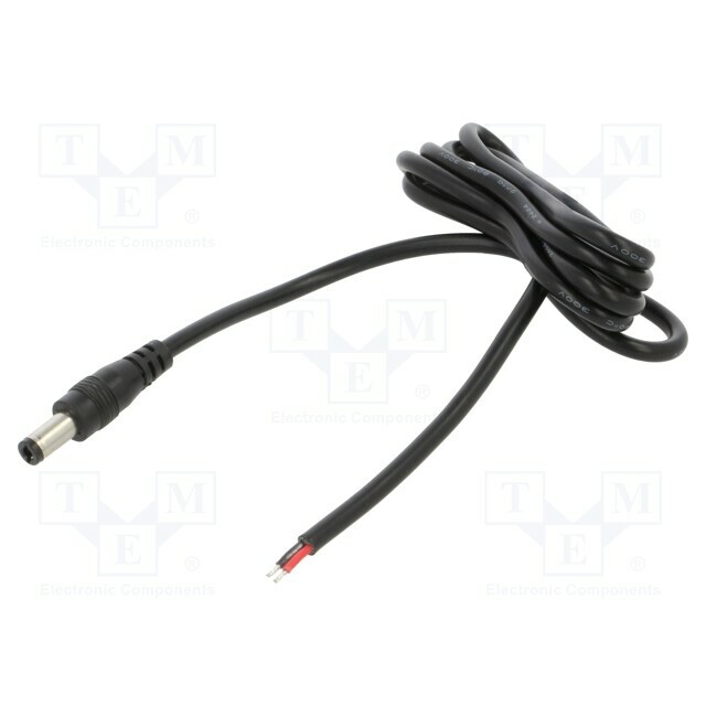 Cable; 2x0.5mm2; DC 5,5/2