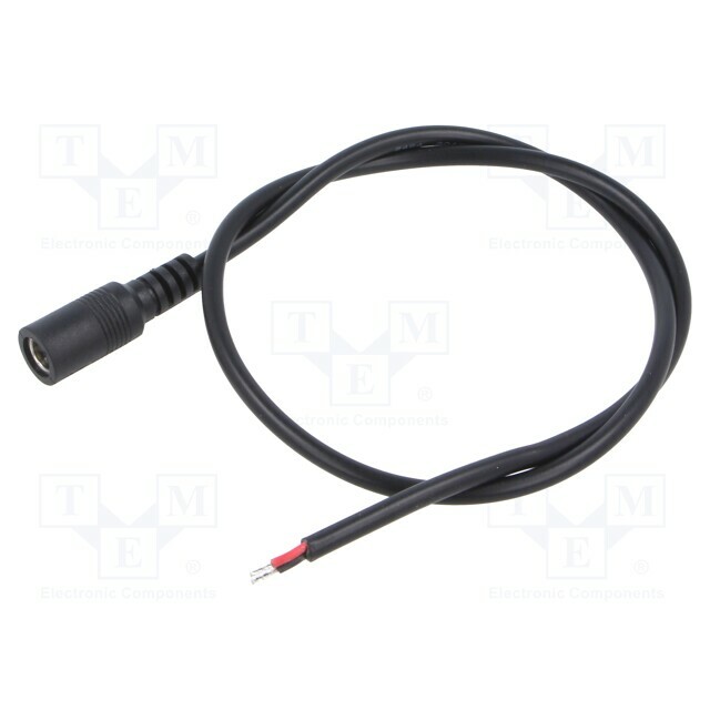 Cable; 2x0.5mm2; DC 5,5/2