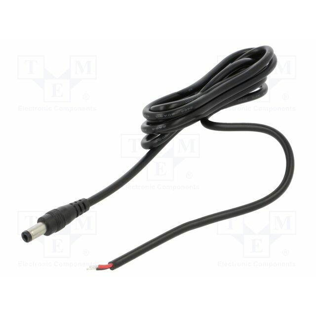 Cable; 2x0.5mm2; DC 5,5/2