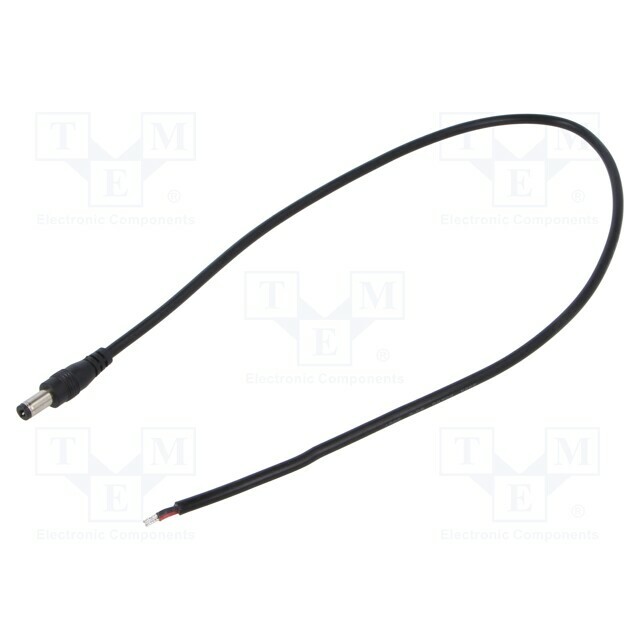 Cable; 2x0.5mm2; DC 5,5/2
