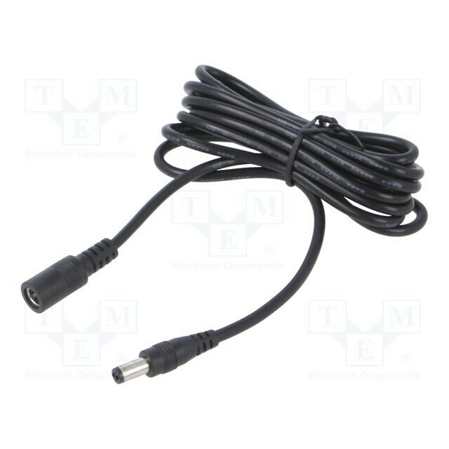 Cable; 2x0.5mm2; DC 5,5/2