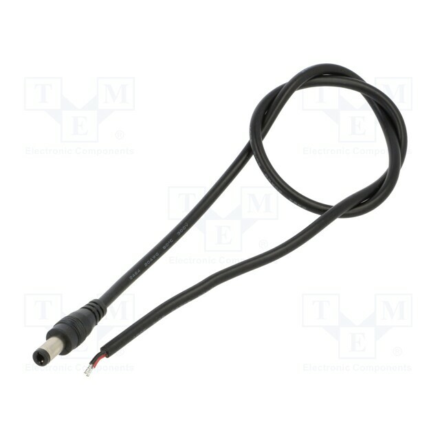 Cable; 2x0.5mm2; DC 5,5/2