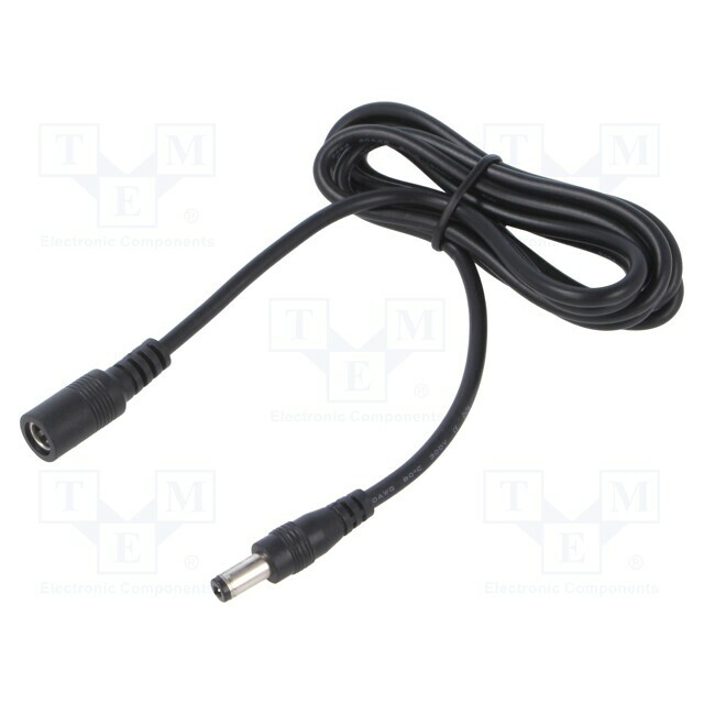 Cable; 2x0.5mm2; DC 5,5/2
