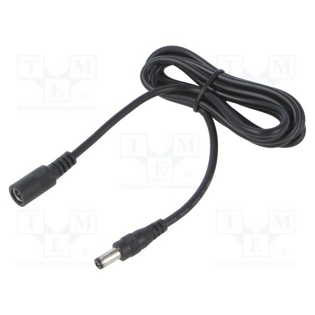Cable; 2x0.5mm2; DC 5,5/2