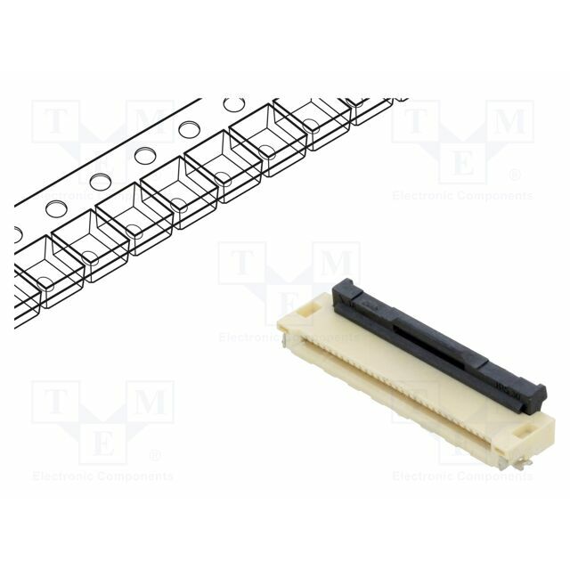 HIROSE Connector: FFC/FPC; gold-plated; SMT; 500mA