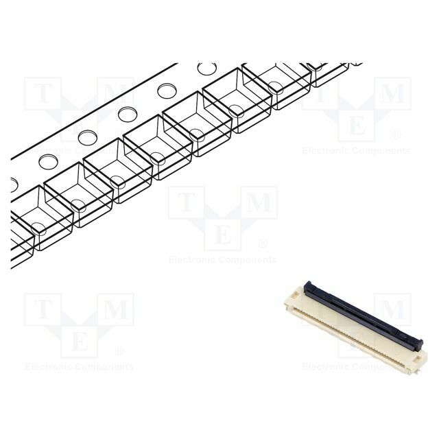 HIROSE Connector: FFC/FPC; gold-plated; SMT; 500mA