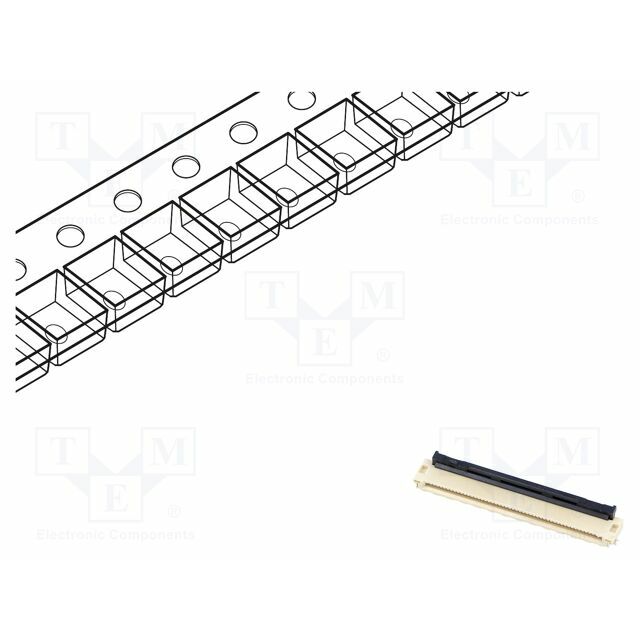 HIROSE Connector: FFC/FPC; gold-plated; SMT; 500mA