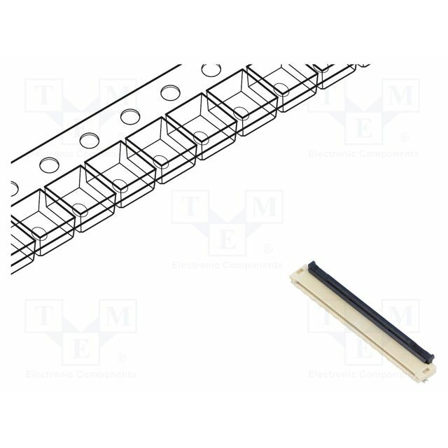 HIROSE Connector: FFC/FPC; gold-plated; SMT; 500mA