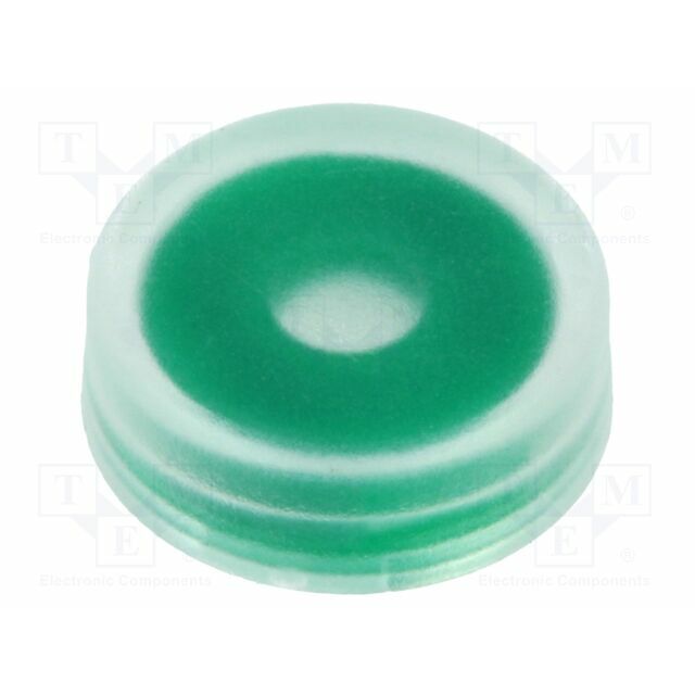 TE CONNECTIVITY Button; -40÷85°C; round; green