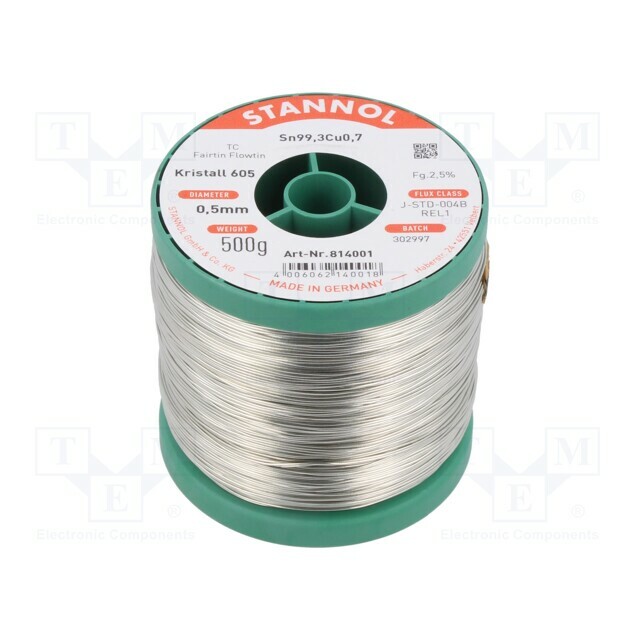 STANNOL Tin; lead free; Sn99,3Cu0