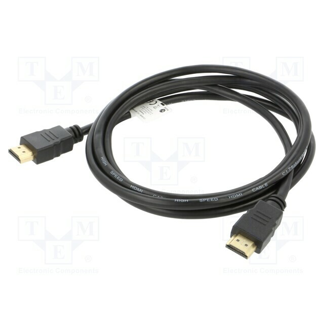 LANBERG Cable; HDMI plug,both sides
