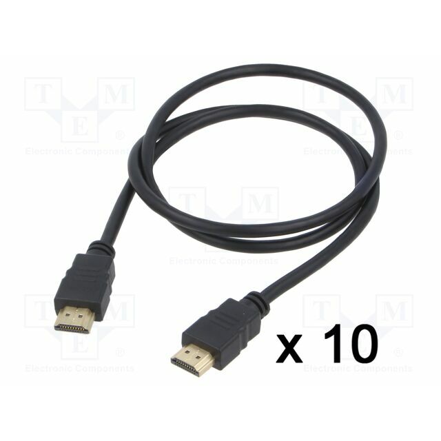LANBERG Cable; HDMI plug,both sides