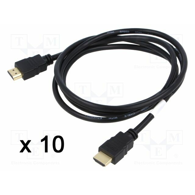 LANBERG Cable; HDMI plug,both sides
