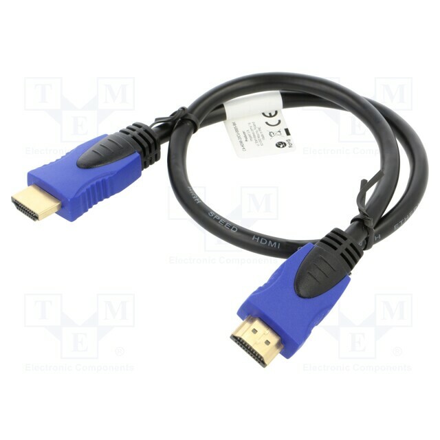 LANBERG Cable; HDMI plug,both sides