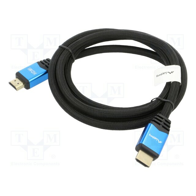 LANBERG Cable; HDMI plug,both sides
