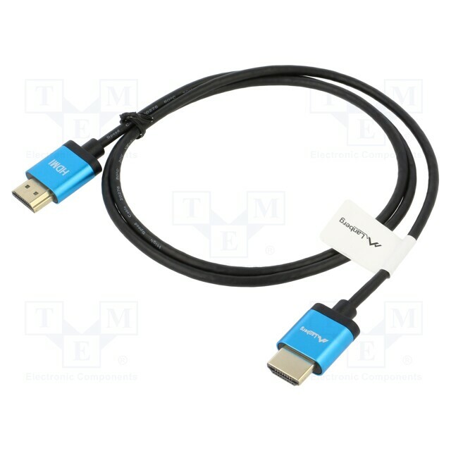 LANBERG Cable; HDMI plug,both sides