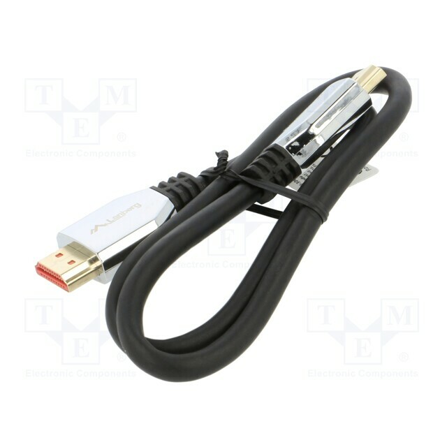 LANBERG Cable; HDMI plug,both sides