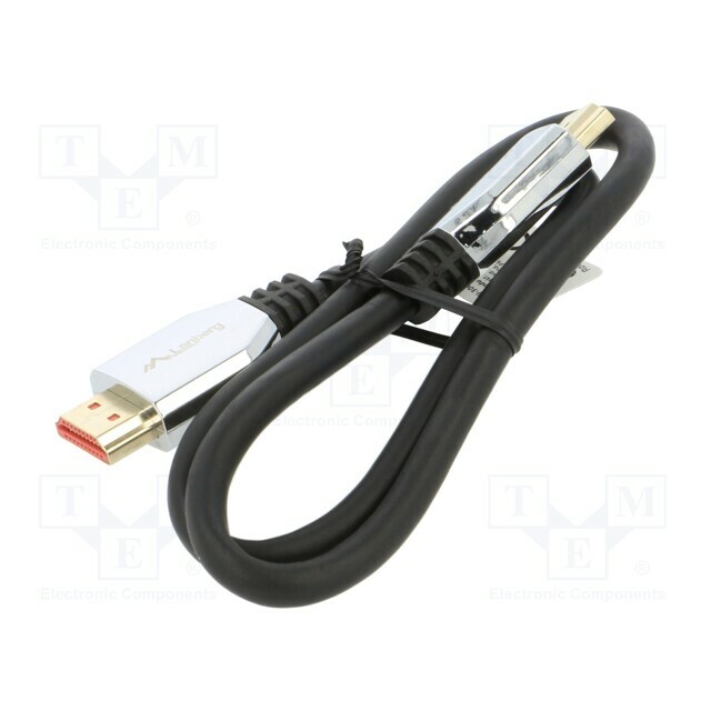 LANBERG Cable; HDMI plug,both sides