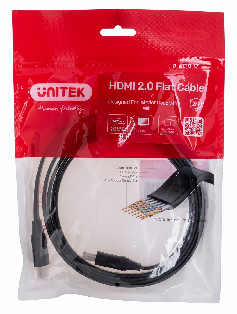 UNITEK HDMI CABLE 2.0 4K60HZ