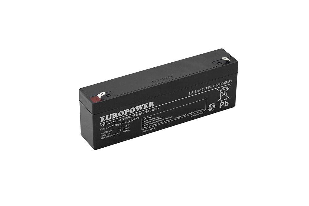 EUROPOWER Re-battery: acid-lead; 12V; 2.3Ah