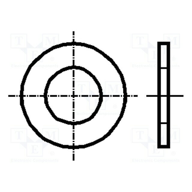 BOSSARD Washer; round; h=1.5mm; M8