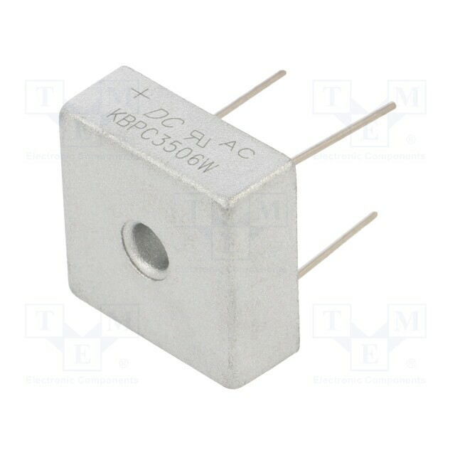 DC COMPONENTS Bridge rectifier: single-phase; Urmax: