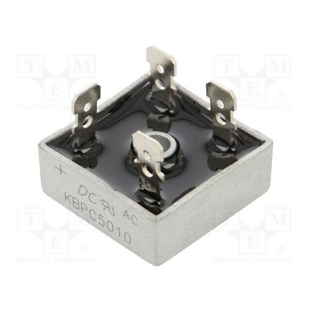 DC COMPONENTS Bridge rectifier: single-phase; Urmax: