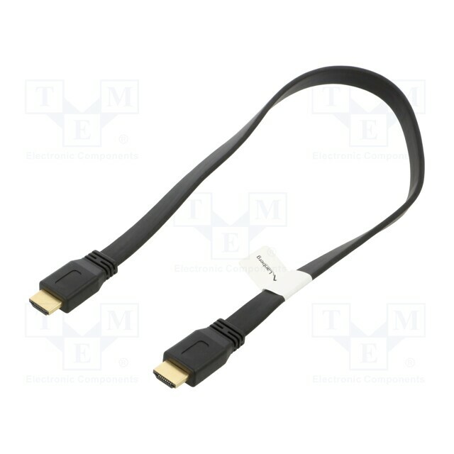 LANBERG Cable; HDMI plug,both sides