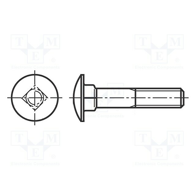 BOSSARD Screw; M5; M5x45; 0.8