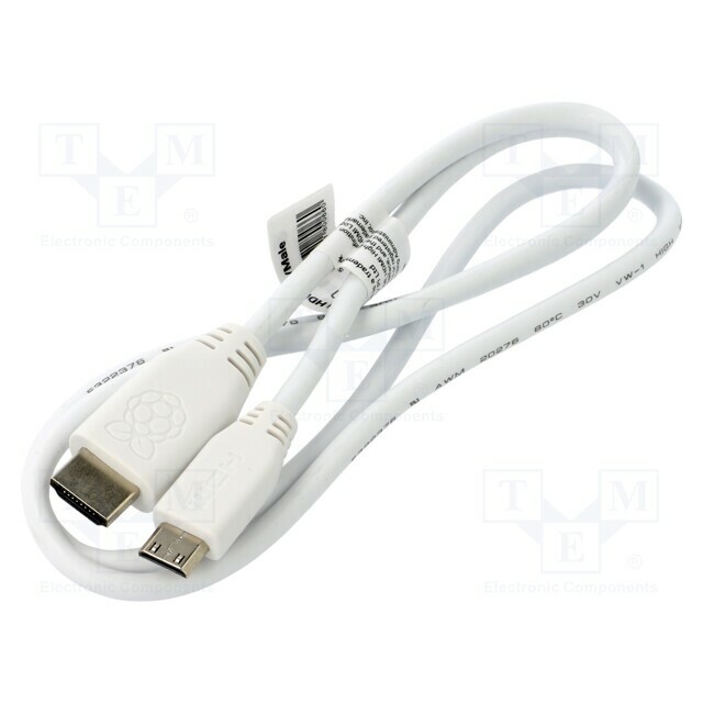 RASPBERRY PI Connection cable; white; 1m