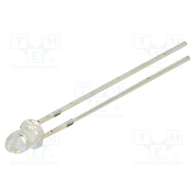 OPTOSUPPLY LED; green; 3mm; 60000÷70000mcd; 15°
